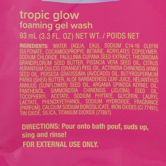 2x Tree Hut Tropic Glow Firm & Tone Foaming Sparkling Body Wash 3.3oz travel - Picture 4 of 4